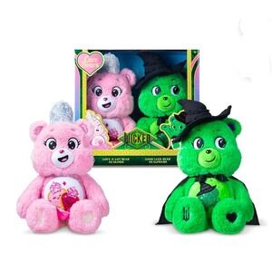 Wicked 2 Care Bear set new  collection pink green glinda elphaba